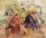 Pierre Renoir Meeting in the Garden oil on canvas